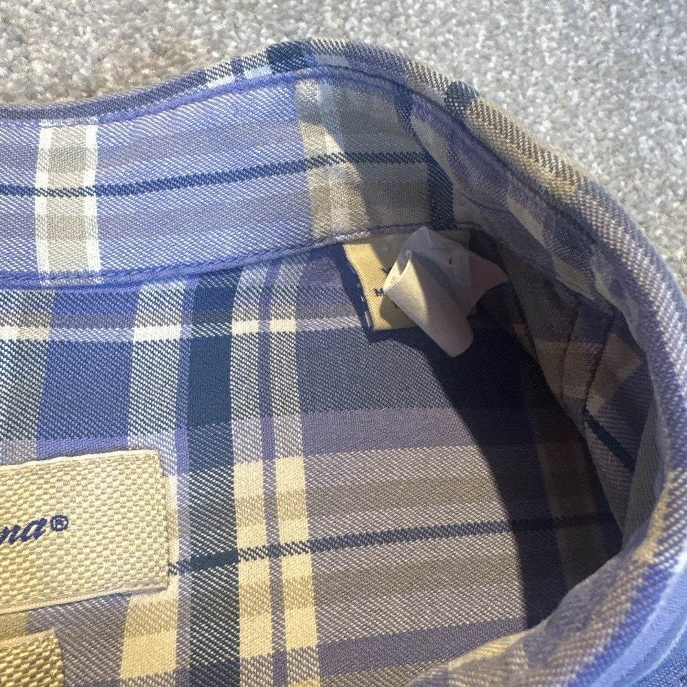 Tommy Bahama Mens Shirt Silk Blue White Plaid Purple  XL Short Sleeve Button‎ - Picture 4 of 11